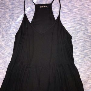 Black light peplum style top